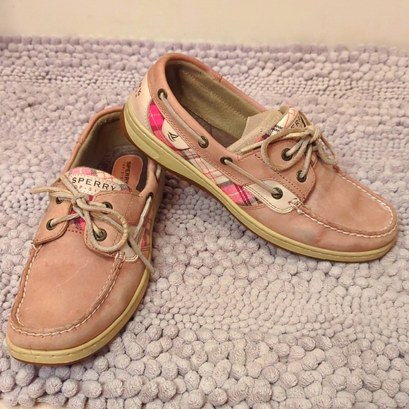 Sperry Shoes - Sperry Top-Siders - Pink Plaid